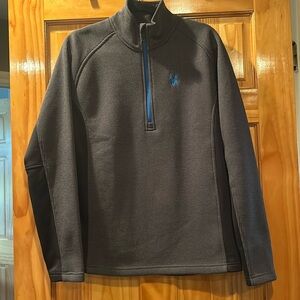 Men's Outbound Half Zip Mid-Weight Mock Neck Sweater Gray